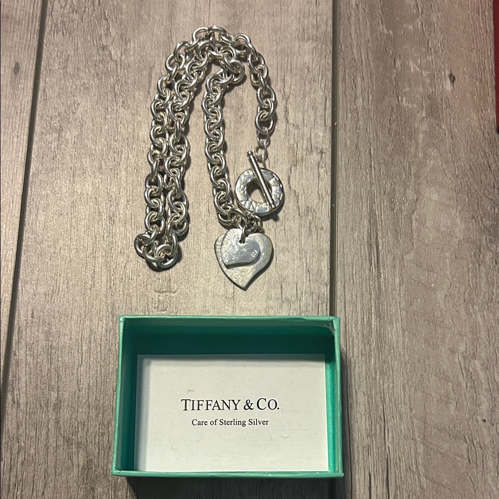 Tiffany & Co. Sterling Silver Heart Chain Necklace